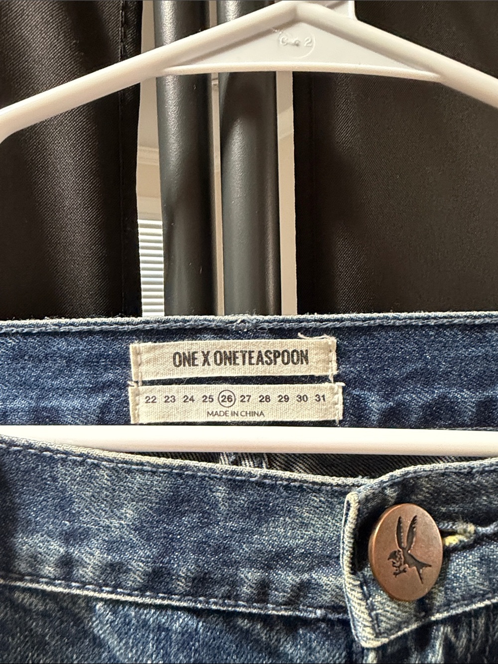 One Teaspoon Blue Distressed Women's Boyfriend Jeans - Picture 2 of 2